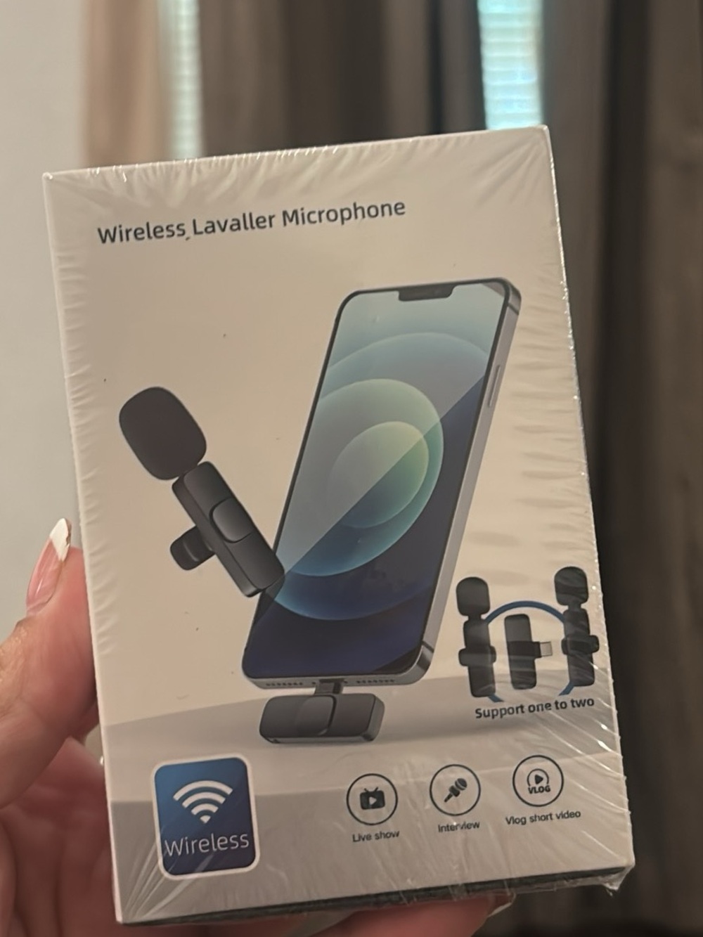 Wireless Lavallier Microphones - Black